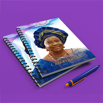best high top quality custom branded customized retractable funeral/burial jotter notepad souvenir gift item design and printing in Lagos, Abuja, Nigeria, Africa.
